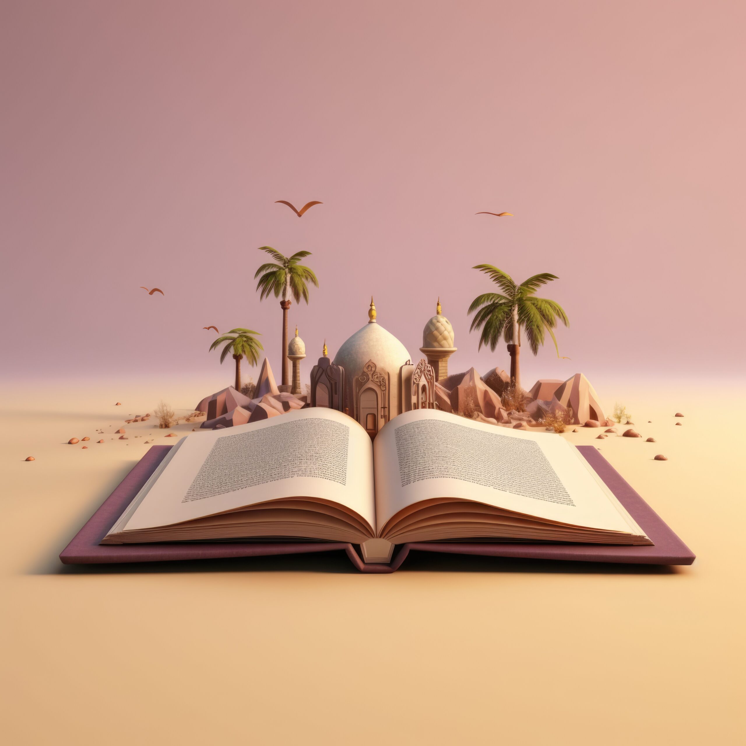view-3d-islamic-quran-book